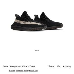 Yeezy Boost 350 V2 “Oreo / Core black and white” $200